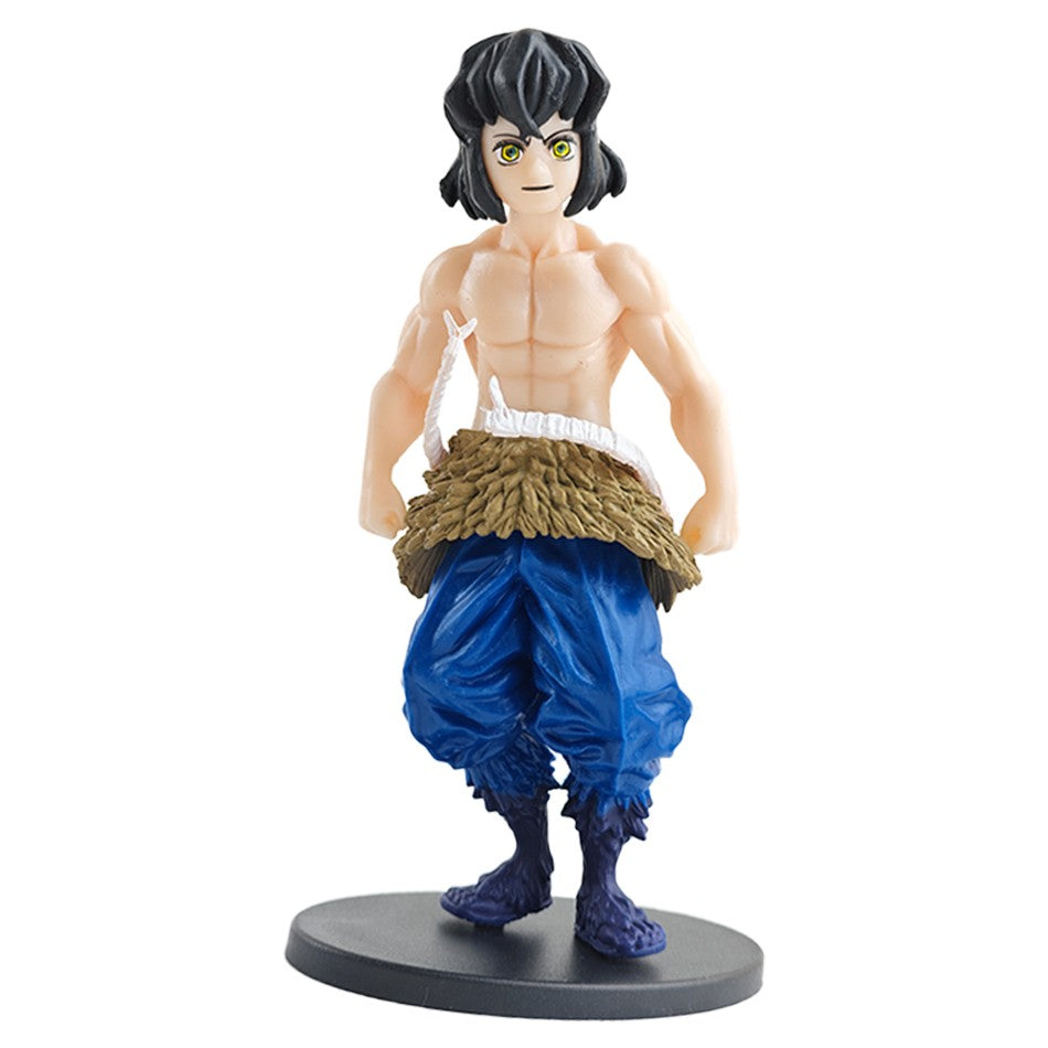 Boneco de Ação do Anime Demon Slayer - Kamado Tanjirou com Agatsuma Zenitsu e Nezuko, Brinquedos de PVC Kimetsu No Yaiba Guerreiros
