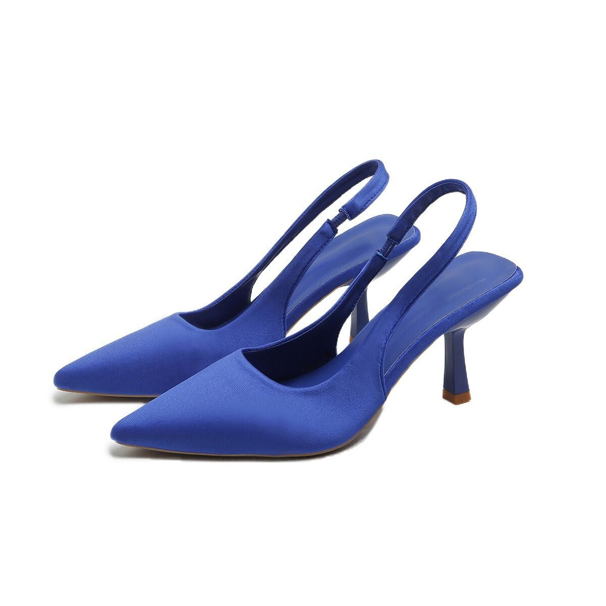 2024 Novas Sandálias Femininas Sexy de Salto Alto com Bico Fino Luxuosas, Scarpins Rasos da Moda, Sapatos Femininos de Festa e Casamento com Salto Agulha