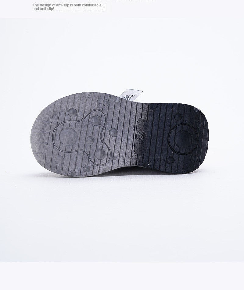 Disney LED Casual Sneakers Red Black For Spring Boys Spiderman Outdoor Shoes Children Lighted Non-slip Shoes Size 21-30