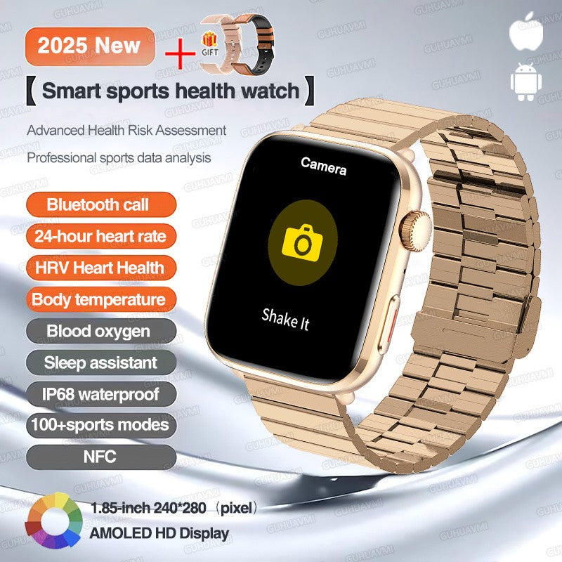 2025 Novo Para Xiaomi Redmi Watch 5 Chamada Bluetooth GPS Rastreamento NFC Frequência cardíaca IP68 À prova d'água Esporte Fitness Pulseira inteligente Unissex
