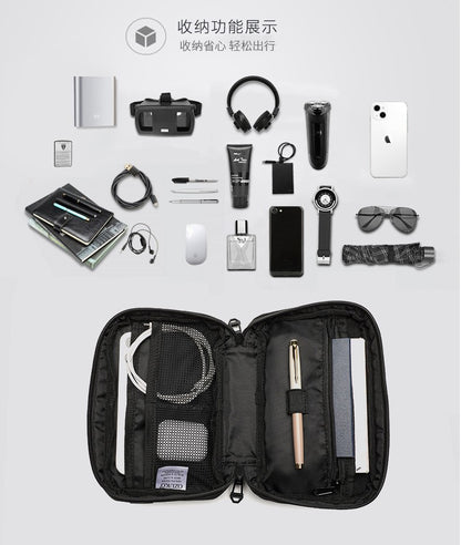 OZUKO Multi-Functional Business Casual Handbag Stylish Simple and Versatile Shoulder Messenger Bag Clutch Bag