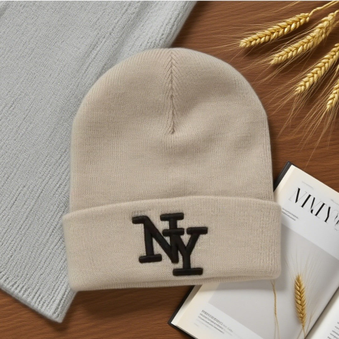 1PC/ 2PCS  Winter beanies caps for men, 3D Embroidery  knitted hats for women, outdoor warm hats , sports and casual CAP