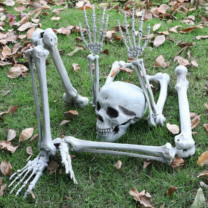Halloween Decorations Home Decor Skeleton Head Outdoor Realistic Skull Hands Yard Prank Festivals Party Supplies