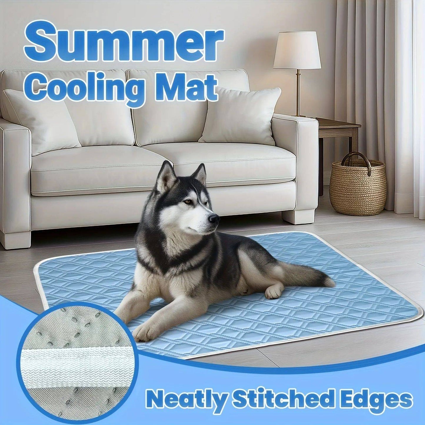 Nova almofada de resfriamento para cães, lavável, portátil, para o verão, cobertor de seda gelada para cães e gatos, tapete de dormir respirável para sofá