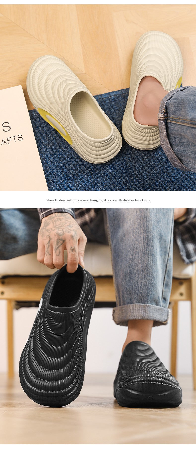 Baotou Slippers for Men 2025 New Model Non-Slip Anti-Odor Sports Outdoor Waterproof Sandals Kitchen Work Shoes