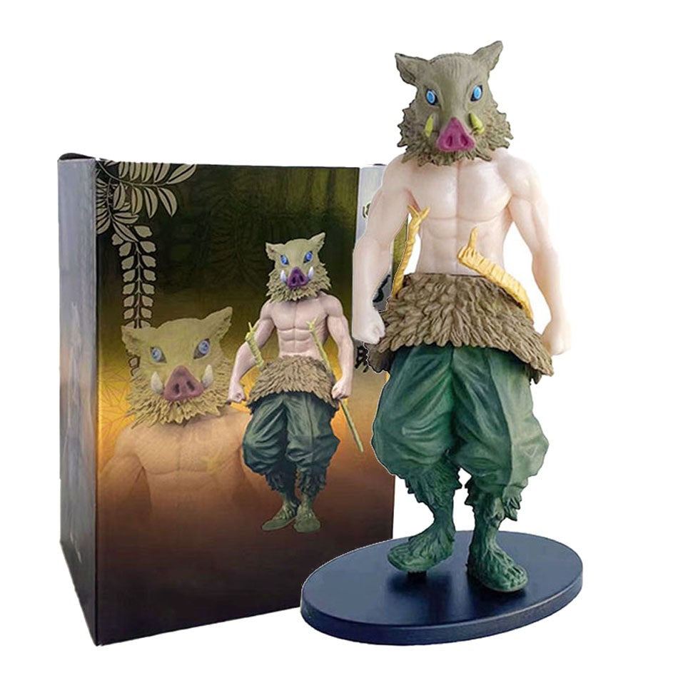 Boneco de Ação do Anime Demon Slayer - Kamado Tanjirou com Agatsuma Zenitsu e Nezuko, Brinquedos de PVC Kimetsu No Yaiba Guerreiros