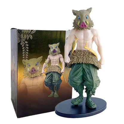 Boneco de Ação do Anime Demon Slayer - Kamado Tanjirou com Agatsuma Zenitsu e Nezuko, Brinquedos de PVC Kimetsu No Yaiba Guerreiros