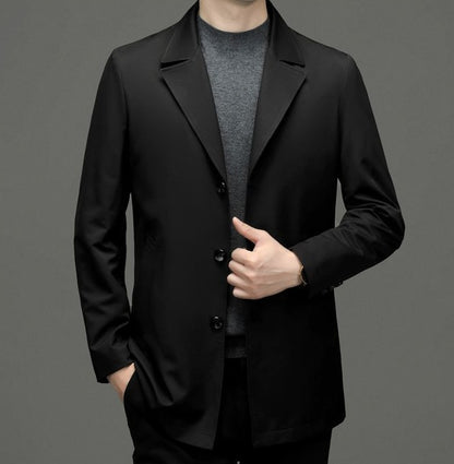 Long Male Blazer Plus Big Size Single Breasted Coat Oversize Menswear Fashionable Men's Suit Jackets New in Classic Casual 2025