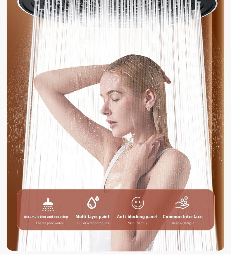 Top spray large water volume pressurized showerhead nozzle pressurized single head shower household shower showerhead