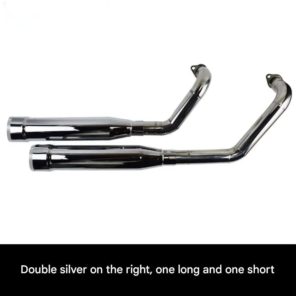 For BENDA Chinchilla 300 modified accessories, double snake-shaped exhaust pipe, deep bass with rich horse hoof sound