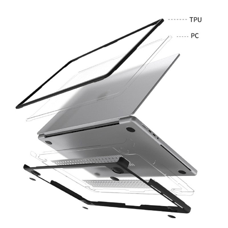 [MacBook Air 13 Case] TPU Soft Edge 2025 M4 Laptop Case For MacBook Air 15.3,Air 13.6 Case M4 M3 M2 For Macbook Pro 14'' M5 2025