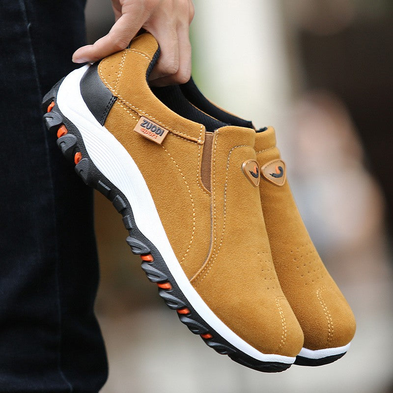 Novos Tênis Casuais Masculinos Ultraleves para Exterior Sapatos Casuais Masculinos de Tamanho Grande Design de Peça Única para Calçar Rápido e Fácil