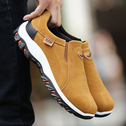 Novos Tênis Casuais Masculinos Ultraleves para Exterior Sapatos Casuais Masculinos de Tamanho Grande Design de Peça Única para Calçar Rápido e Fácil