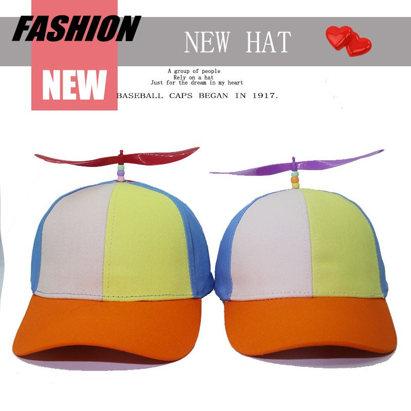 Funny Snapback Hat Helicopter Propeller Adventure Dad Hat Rainbow Bamboo Dragonfly Baseball Cap For Adult Kids Boys Girls