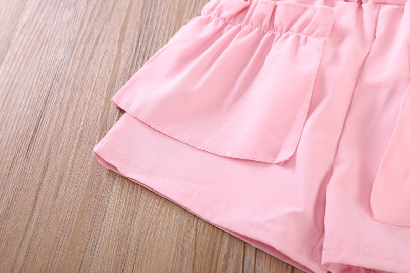 New Summer Fashion Baby Clothes Suit Children Girls Vest Shorts 2Pcs/Sets Toddler Clothing Infant Casual Costume Kids Tracksuits