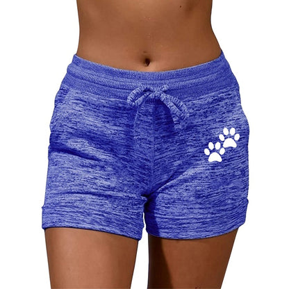 Summer Women's Shorts Printed Shorts Stretch Low Waist Women's Sexy Beach Fitness Shorts Women's Large Size