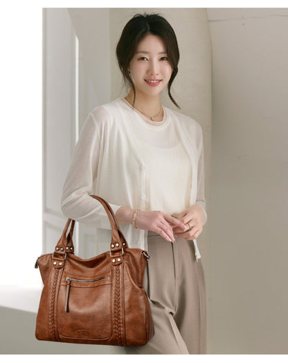 Genuine Brand Soft Leather Shoulder Crossbody Bags for Women Hot Luxury Handbag Women Bags Designer Casual Tote Messenger Bag