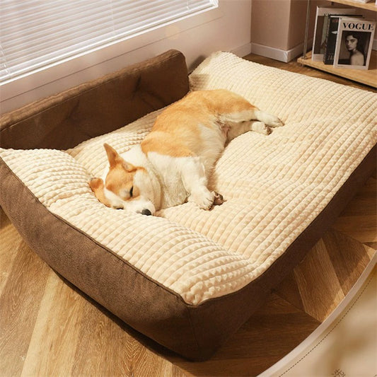 Sofá para Cachorros Grandes Confortável Outono e Inverno Golden Retriever Cama Grande e Profunda para Cães Gatos Canil Ninho de Estimação