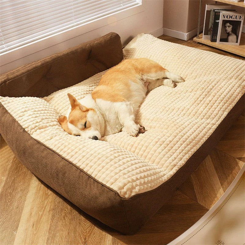 Sofá para Cachorros Grandes Confortável Outono e Inverno Golden Retriever Cama Grande e Profunda para Cães Gatos Canil Ninho de Estimação