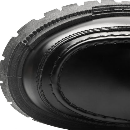 Fashion Thick Sole Leather Shoes Men Casual Shoes Classic Business Men Dress Shoes Breathable Lace-Up Handmade Shoes Moccasins