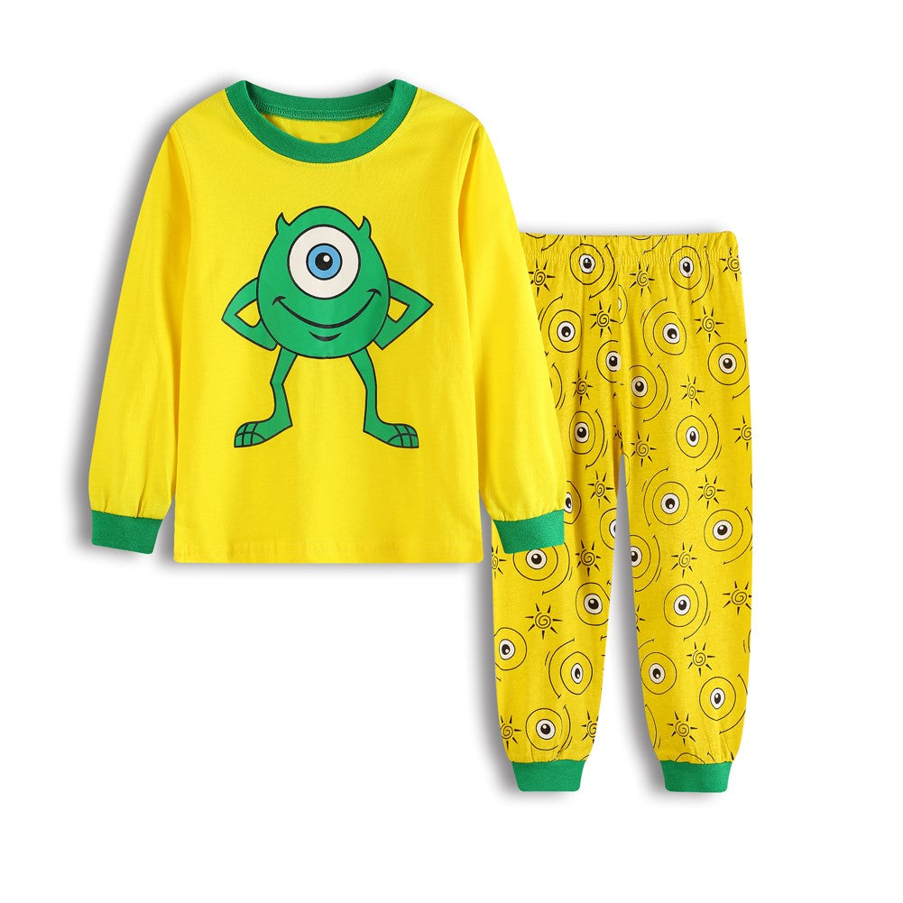 New Kids Pajama Set Cotton Soft Buzz Lightyear Print Loungewear Long Sleeve Pjs Sleepwear for Toddler Boys Girls Nighty