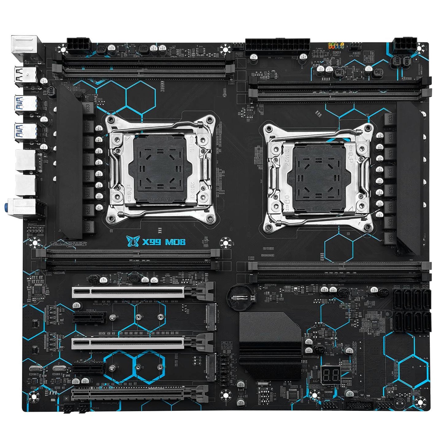 Conjunto Opcional de Placa Mãe Dual CPU MACHINIST X99 MD8 Intel Xeon E5 2680 V4 LGA2011-3 DDR4 32GB RAM Chipset C612 para Servidor/Computador