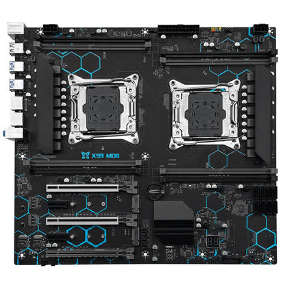 Conjunto Opcional de Placa Mãe Dual CPU MACHINIST X99 MD8 Intel Xeon E5 2680 V4 LGA2011-3 DDR4 32GB RAM Chipset C612 para Servidor/Computador