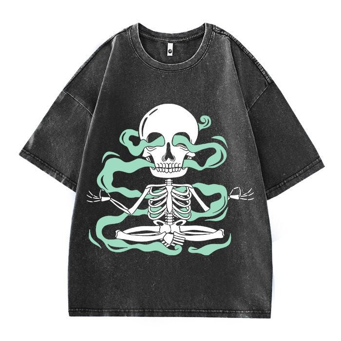 Misfortonez Spider Web Graphic Print Cotton T Shirts for Men 2025 Summer Streetwear Short Sleeve Tees Casual T-shirt Mens