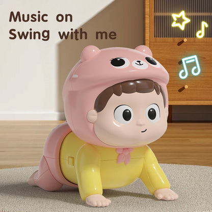 Baby Crawling Toys with Music Toddler Learn To Climb Educational Toys Baby Moving Toys Interactive Development Tummy Time Gifts