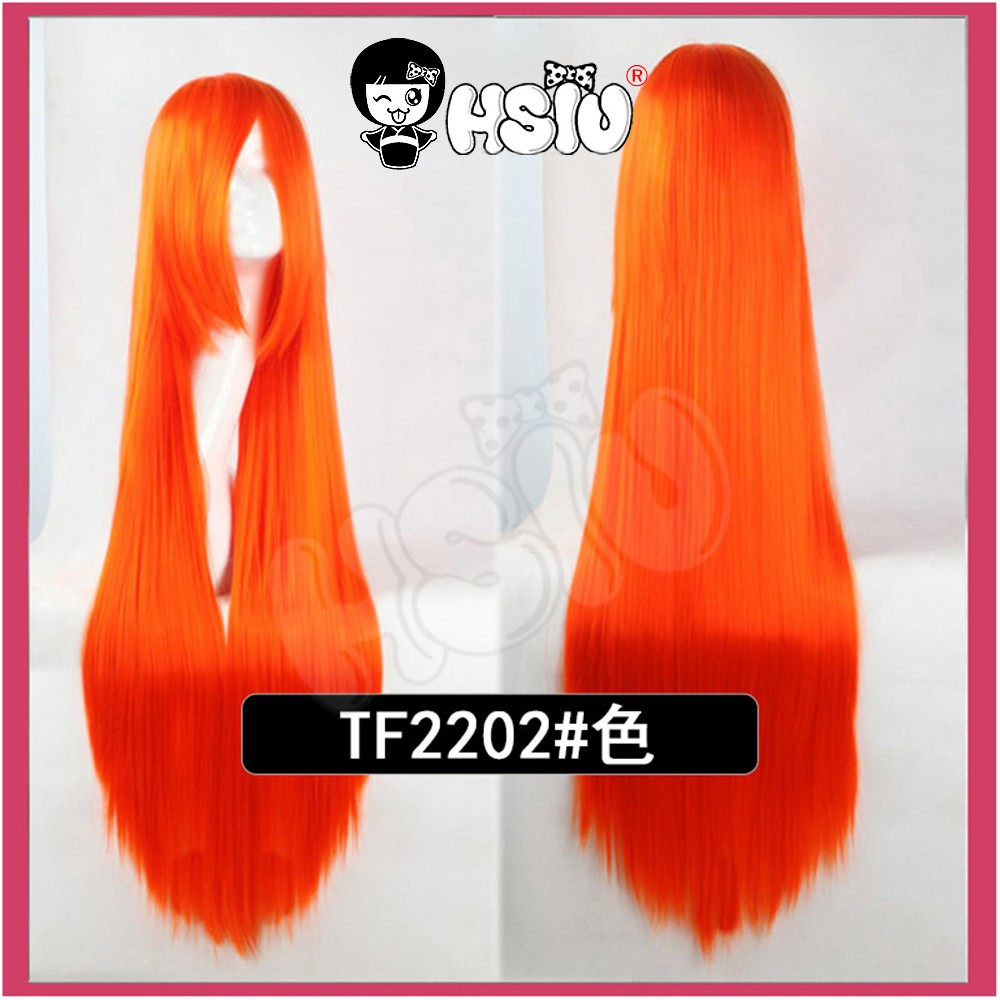 ?HSIU Brand? 80cm Cosplay wig Long 22 color Wig Heat Resistant Synthetic Hair Anime Party wig Fiber synthetic wig+Free wig cap