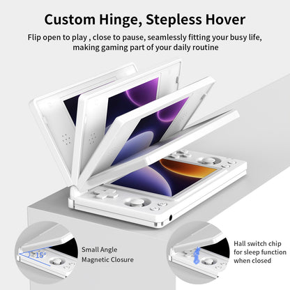 Anbernic RG DS Handheld Game Console 4" IPS Dual Screen Android 4000mAh Flip Video Games Player Supports RixelHK Wifi Streaming