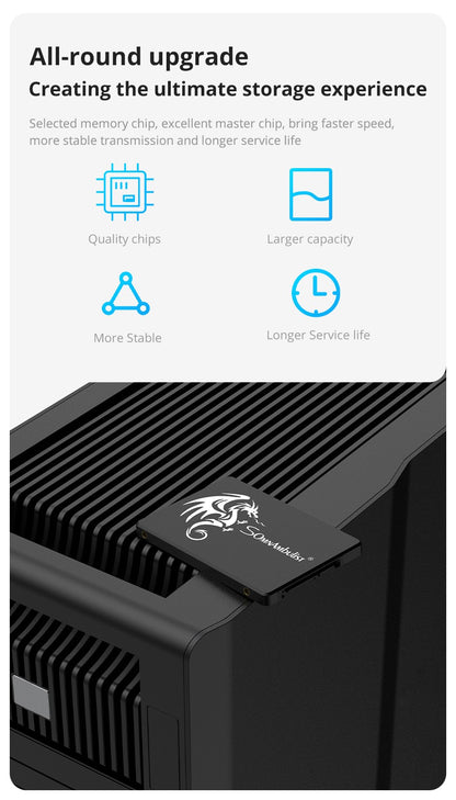 SSD Interno SomnAmbulist SATA3 de 120GB 240GB 480GB 960GB 2.5 128GB 256GB 512GB 1TB 2TB para PC Notebook