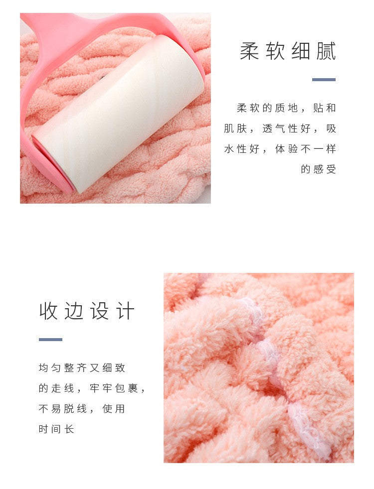 Coral Fleece Hair Drying Towel Super Absorbent Quick Dry Child Cute Drawing Baby Rabbit Ears Girls Women Shower Dryer Towel Hat