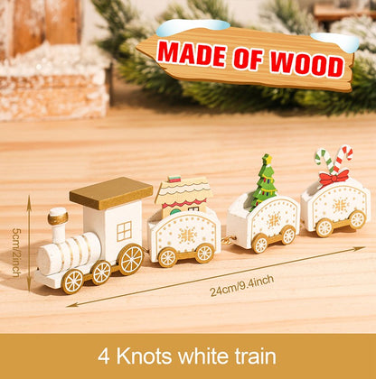 Wooden/Plastic Train Christmas Ornament Merry Christmas Decoration For Home 2025 Xmas Gifts Noel Natal Navidad New Year 2026