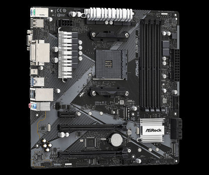 Placa-mãe ASRock B450 B450M B450M Pro4-F R2.0 Placa-mãe AM4 DDR4 128GB CPU usada Ryzen 5 5600 5600G R7 5700 5600 5700 5800