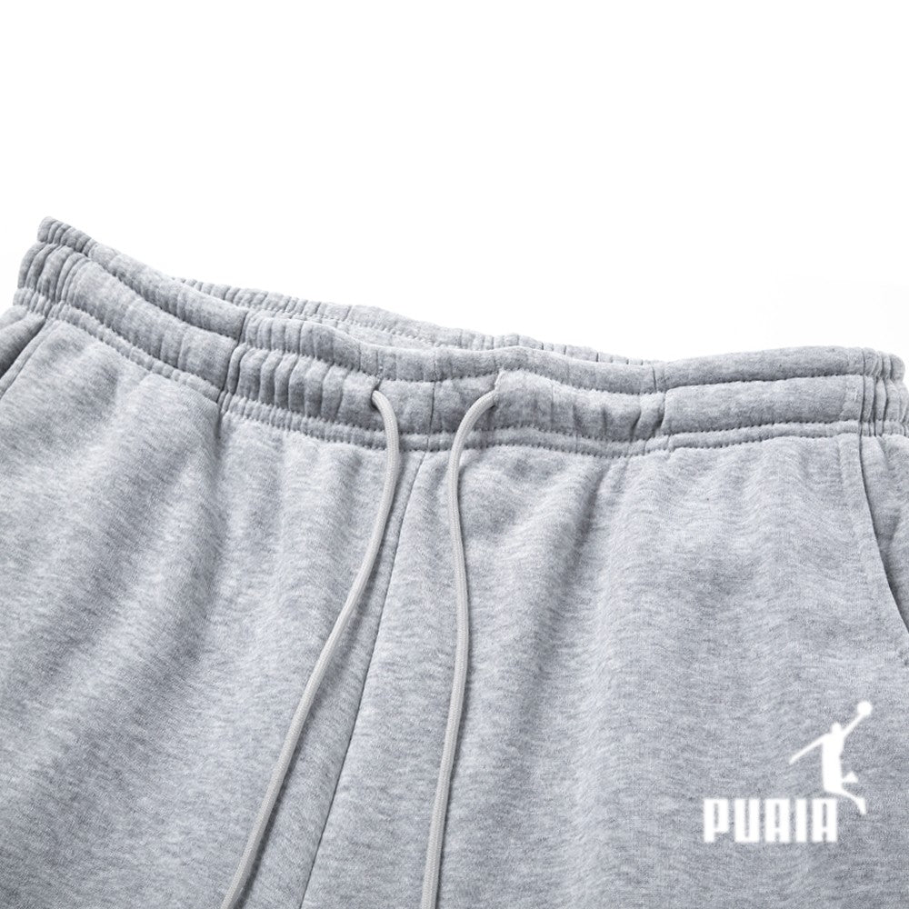 Roupa de exercício masculina. Calças esportivas casuais 2026 para esportes ao ar livre, com design de cós elástico, corte reto solto e confortável.