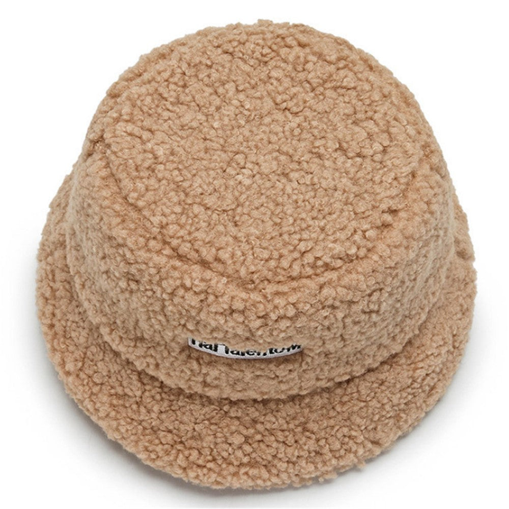 Winter Warm Fleece Bucket Hat for Men Women Cold Resistant Fashion Fisherman Cap Trendy Sunshade