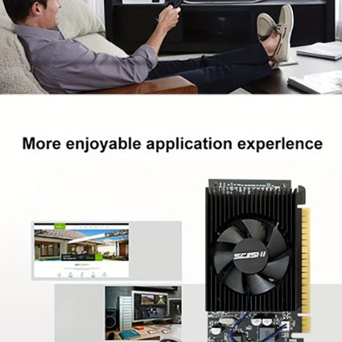 SEJISHI GT610 2GB DDR3 Video Card - Ideal for Home/Office PCs, Reliable & Low Maintenance