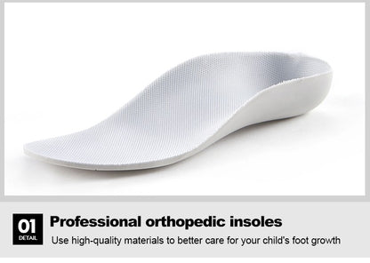 Kids Sneakers Children Orthopedic Shoes, Tip Toe Walking High-Top Ankle Support Anti-Slip Sole Trainers for Girls Boys