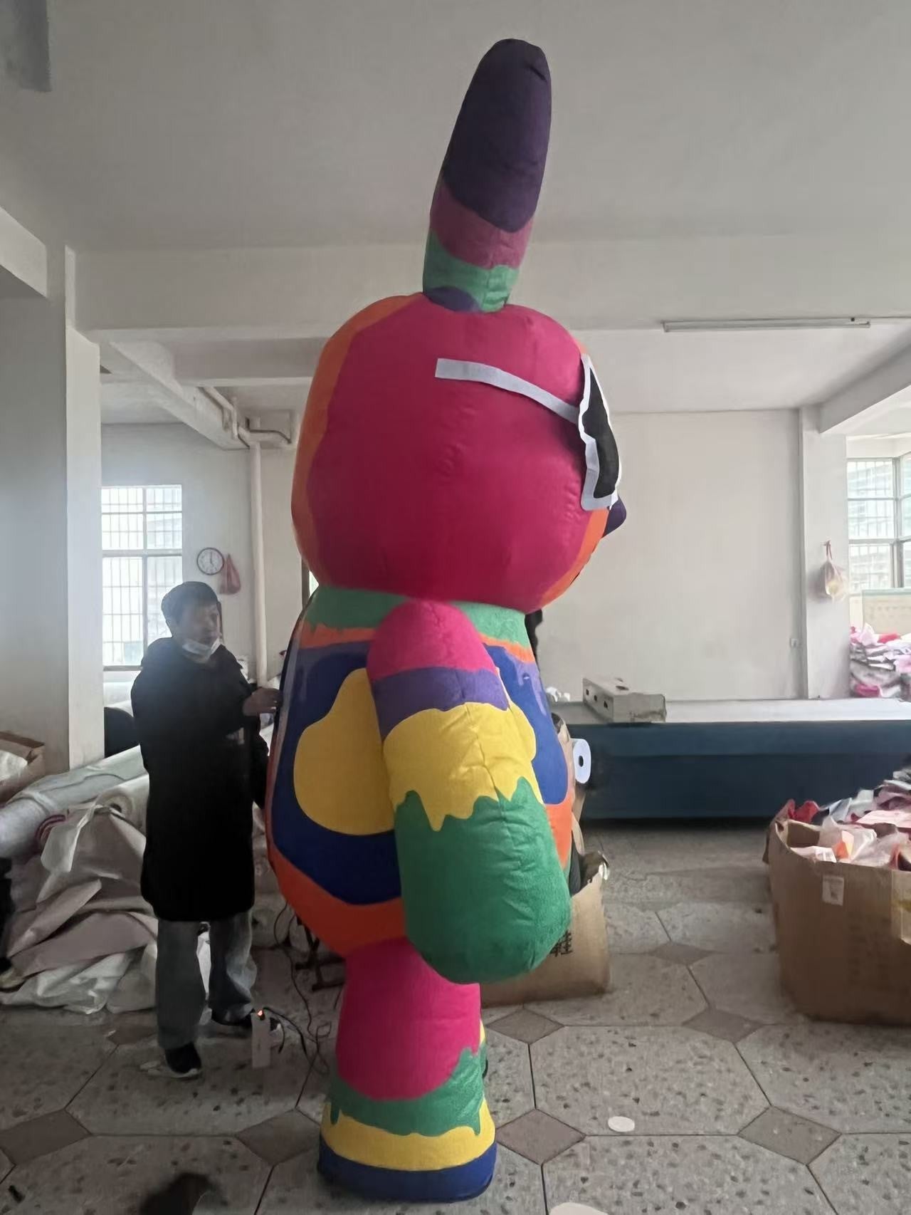 Inflatable Cartoon Doll Costume, Wearable Walking Mascot For Adults