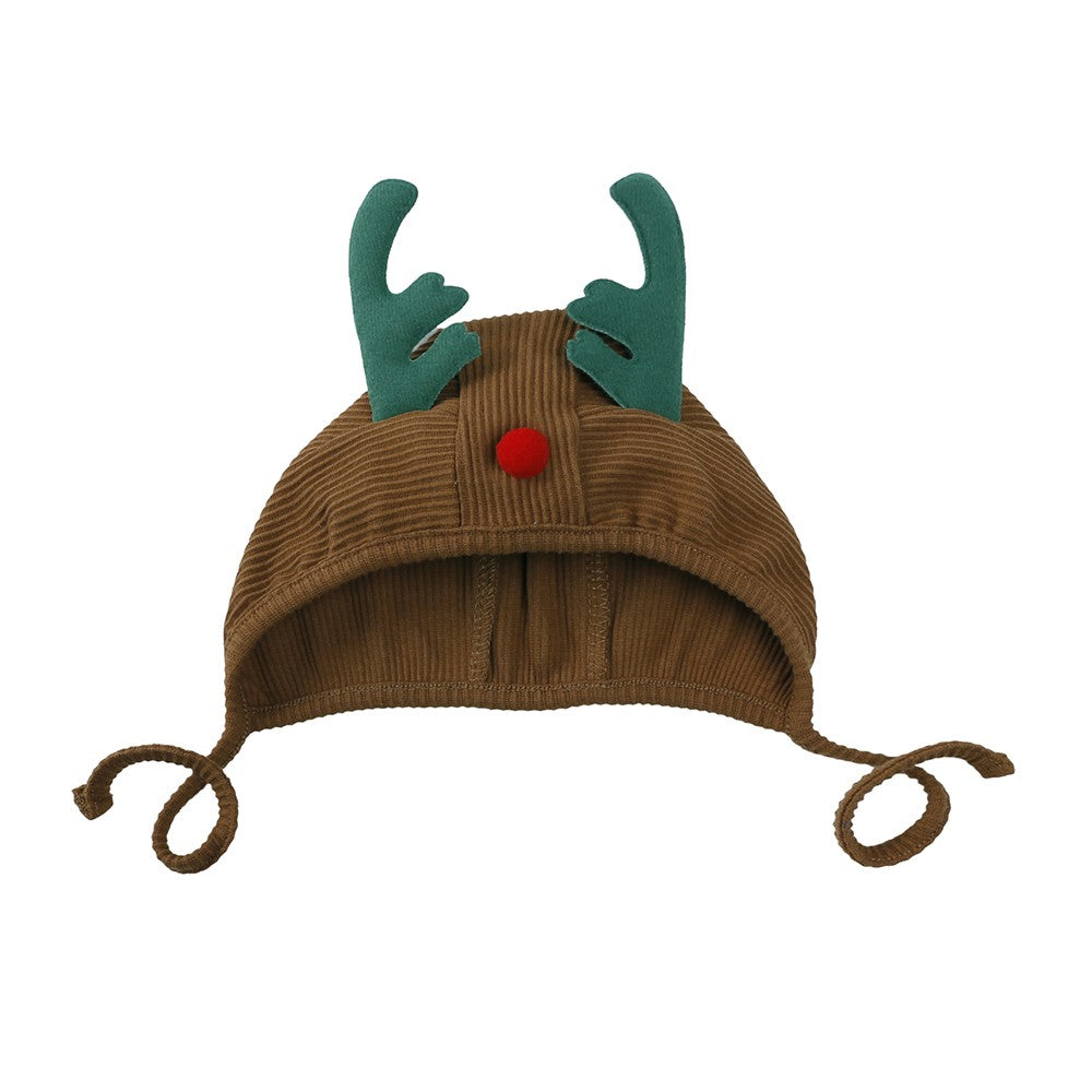 2025 Christmas Baby Suspender Pants with Hat Infant Knit Trousers Outfits Cute Toddler Newborn Casual Leggings Costumes