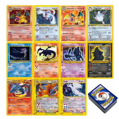 Cartas Pokémon de 1996 da 1ª Edição Base Set, Cartas Flash Únicas, Charizard Brilhante, Lugia, Wigglytuff, Cartas Colecionáveis, Cartas Proxy PTCG