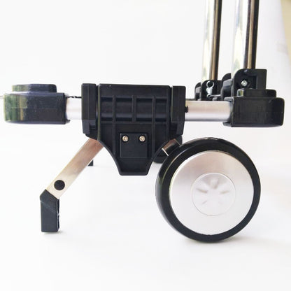 Carrinho de bagagem dobrável completo em aço inoxidável Capacidade de carga de 30kg Fácil de transportar Malas de rodinhas Carrinhos de compras para mochilas escolares