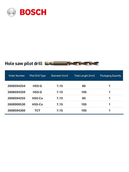 Serra Copo de Cobalto BOSCH 51mm, Cortador de Furos Multiuso para Metal, Madeira, Plástico, Compatível com Furadeira/Parafusadeira de Impacto