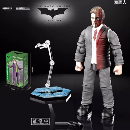 6 Peças DC Liga da Justiça Batman ABS Articulado Bruce Wayne Coringa Duas-Caras Bane Boneco de Ação Caixa Surpresa Anime Brinquedos de Boneca Presente