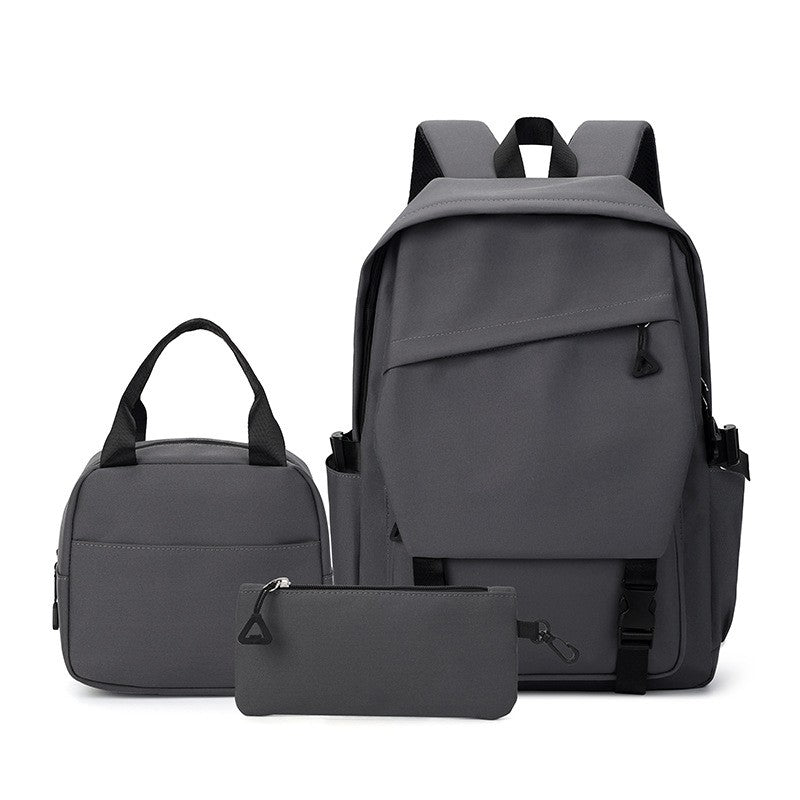 3pcs/set Campus Student Backpack, Boys Girls School Bags for Teen Men Women Tote Bag Clutch Pocket, Nylon Backpacks Travel Bag