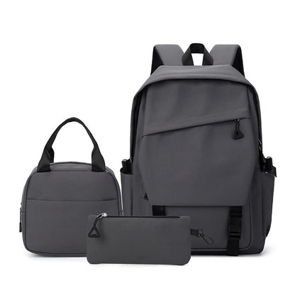 3pcs/set Campus Student Backpack, Boys Girls School Bags for Teen Men Women Tote Bag Clutch Pocket, Nylon Backpacks Travel Bag