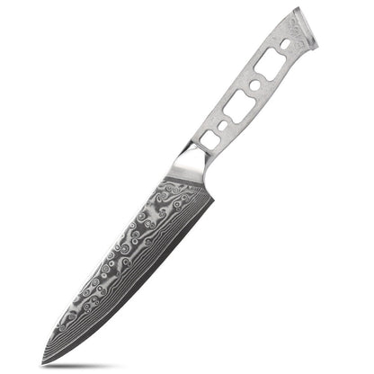 Lâmina Bruta para Facas de Cozinha TURWHO DIY, Aço Damasco 67 Camadas VG10, Faca Japonesa de Chef Santoku Kiritsuke para Fatiar e de Uso Geral