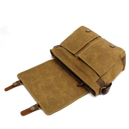 New Fashion Thick Wax Canvas Men Shoulder bag Messenger bag Men Crossbody Bag Vintage male Leisure Sling bag Casual Boy