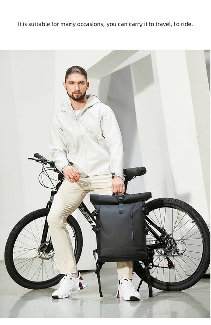 Mochila de Viagem Expansível HK Masculina Grande Capacidade À Prova D'Água Bolsa para Laptop de 15,6" Mochila de Caminhada Ciclismo com Porta USB